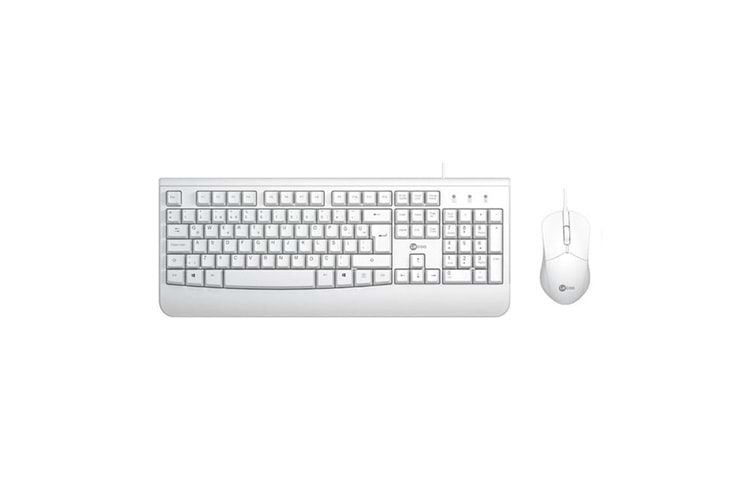 LENOVO LECOO USB KABLOLU TÜRKÇE Q KLAVYE MOUSE SET BEYAZ CM105-B