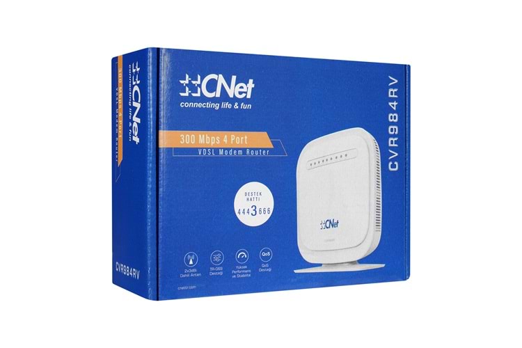 Cnet CVR984RV 2.4GHz 300Mbps ADSL2+/VDSL2 Kablosuz Modem Router
