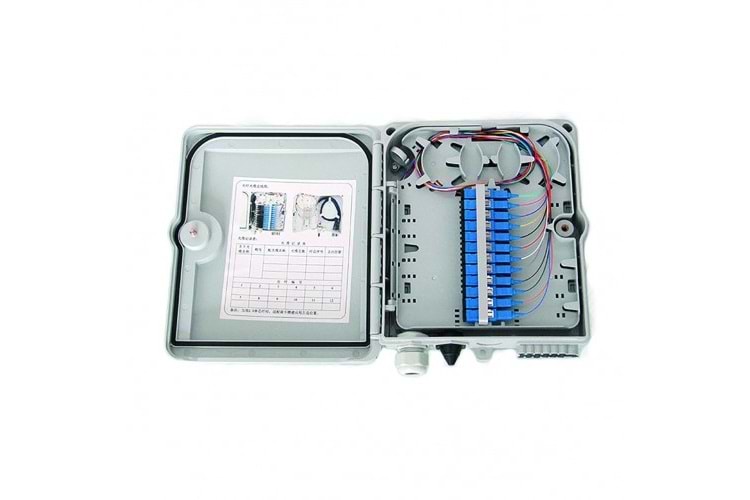 DUVAR TİPİ 12 PORT FİBER SONLANDIRMA KUTUSU