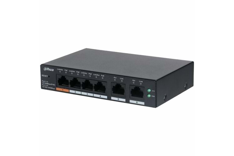 DAHUA DH-CS4006-4ET-60 6-Port Yönetilebilir 4-Port PoE Bulut Switch