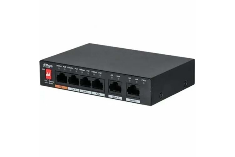 DAHUA DH-PFS3006-4ET-60 6 PORT 10/100M 4 PORT POE SWITCH