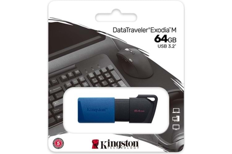 64 GB KINGSTON EXODIA M USB BELLEK 3.2 DT DTXM/64GB