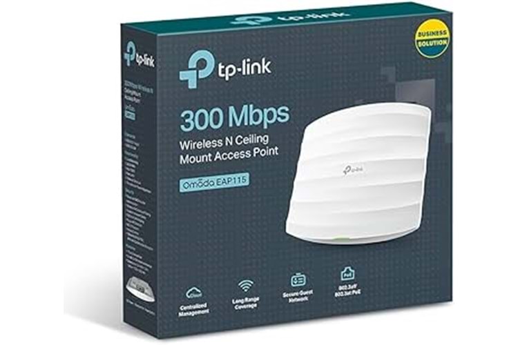 TPLINK EAP115 300MBS KABLOSUZ TAVAN TIPI AP