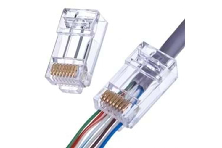 GABBLE GAB-EZRJ45 RJ45 DELİKLİ KONNEKTÖR 100LÜ