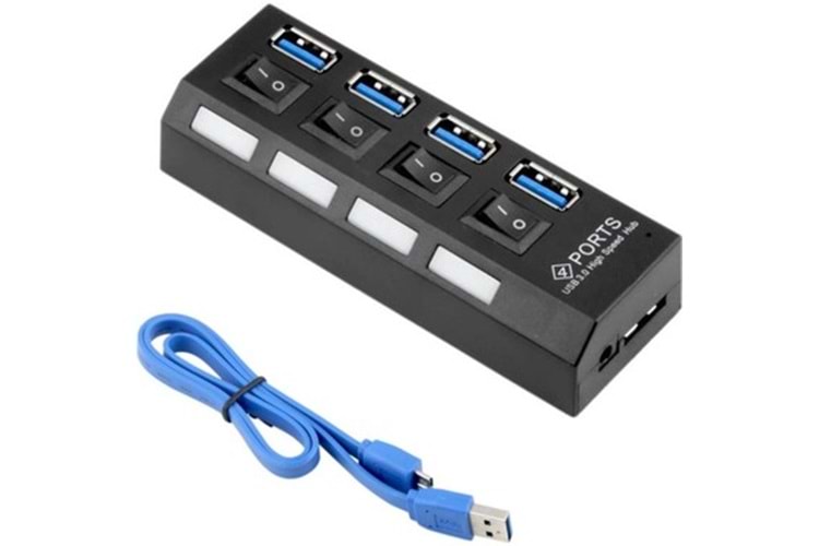 Gabble GAB-UAP304 4 Port Usb 3.0 Anahtarlı Usb Hub