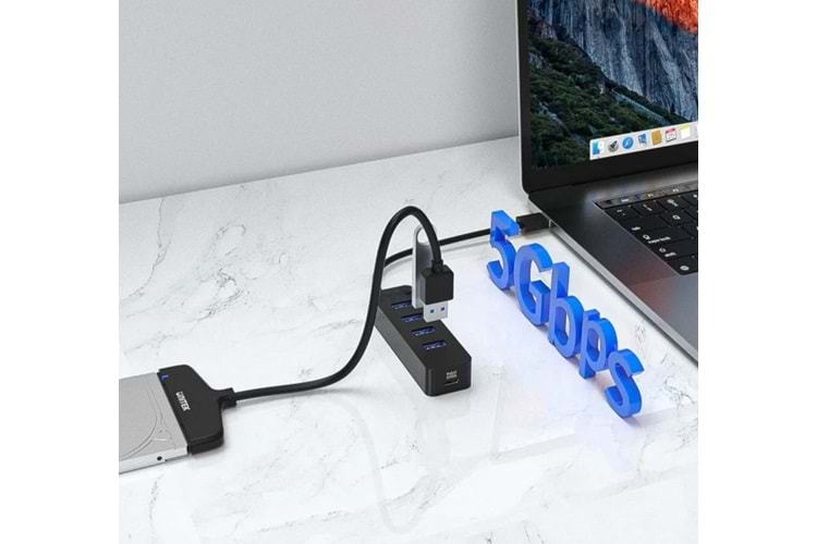 GABBLE GAB-UP530 4 PORT USB 3.0 ÇOKLAYICI + TYPE-C