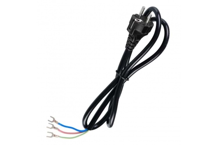 GÜVENLİK POWER KABLO PABUÇLU 1.5 MT 3 X 0.75MM