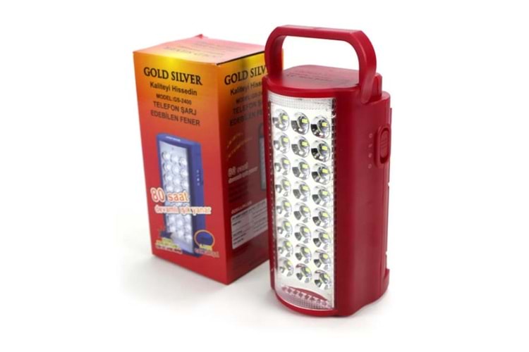 GOLDSILVER GS-F524R LEDLİ KAMP FENERİ
