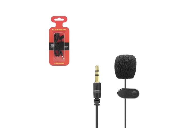 HADRON HD556 MIKROFON YAKA AUX 3.0MM1.5MT
