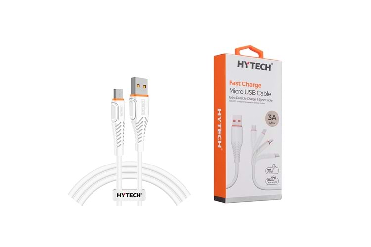 Hytech HY-X235 3A Micro USB Siyah Data ve Şarj Kablosu
