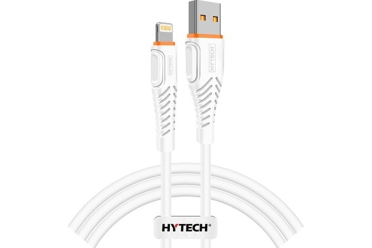 HYTECH HY-X335 1.2M 3A LIGHTINING BEYAZ DATA+ŞARJ KABLOSU