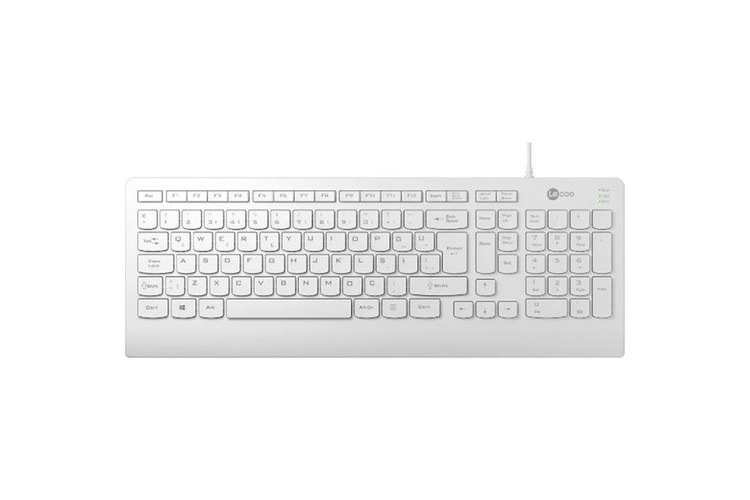 LENOVO LECOO USB KABLOLU TÜRKÇE Q KLAVYE BEYAZ