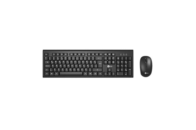 LENOVO LECOO KABLOSUZ TÜRKÇE Q KLAVYE MOUSE SET SİYAH KW200-S