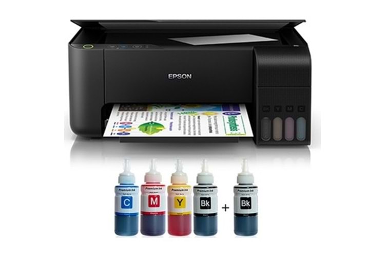 EPSON L3250 TANKLI PHOTONİK MÜREKKEPLİ YAZICI 4 RENK BİTMEYEN KARTŞ