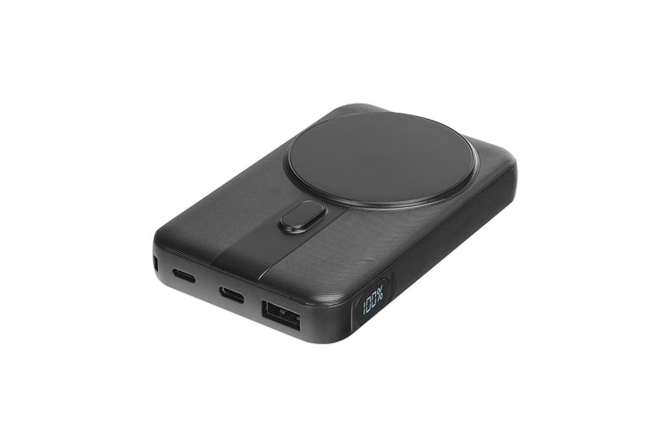 S-link M110 10000mAh Magsafe 15W HSC22.5W+PD20W Siyah LCD Taşınabilir Pil Şarj Cihazı Powerbank