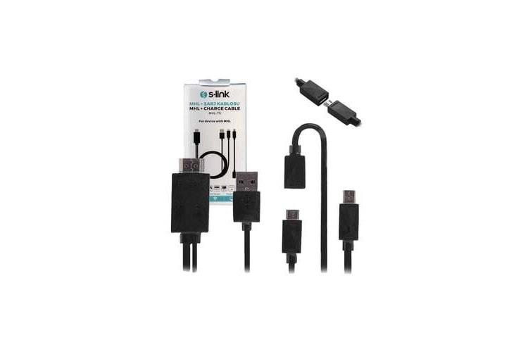 S-LİNK MHL-75 SAMSUNG GALAXY SII/III NOTE II USB+HDMI KABLO