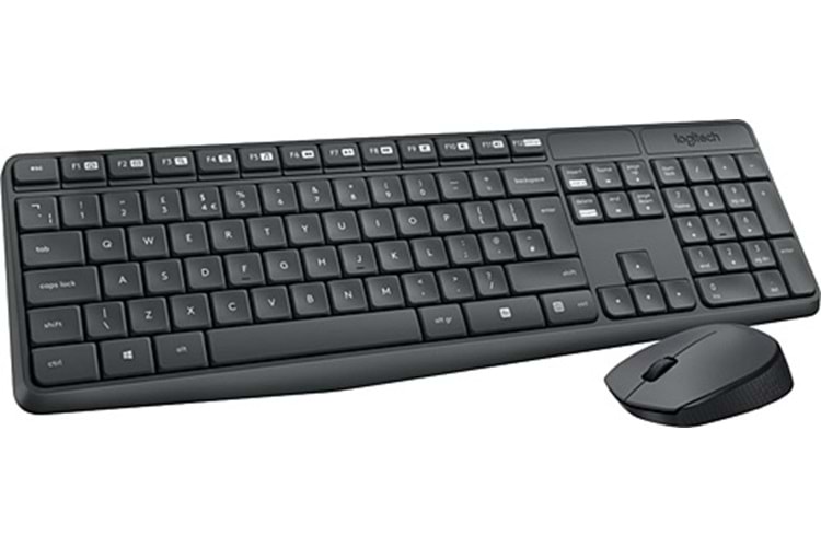 Logitech MK235 Multimedya Q Kablosuz Klavye Mouse Set