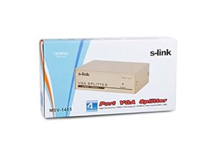 S-LINK MSV-1415 4 VGA 150MHZ MONİTÖR SPLITTER