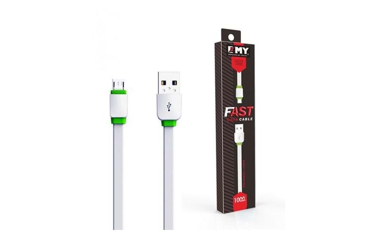 EMY MY-445 1MT USB MIKRO 5PIN DATA VE ŞARJ KABLOSU