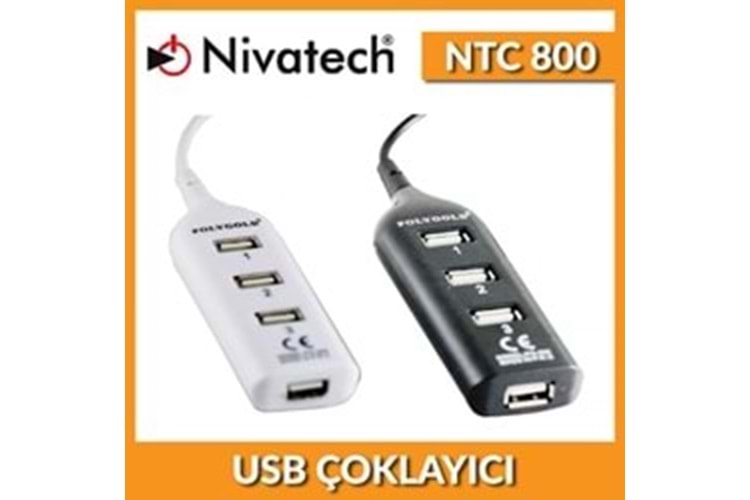 NIVATECH NTC-800 4 PORT USB KABLOLU HUB