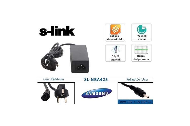 SLINK SL-NBA425 SAMSUNG NOTEBOOK ŞARJ ALETİ