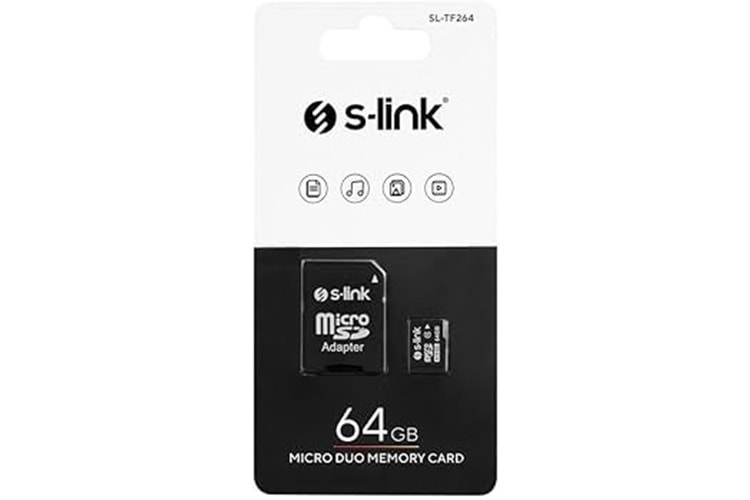 S-LINK SL-TF264 64 GB MICRO SD HAFIZA KARTI