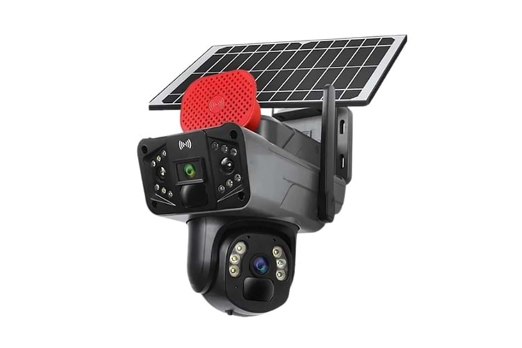 X5 Tech RX-35AI Solar Kamera 3Mp+3Mp 4G V380 (YT-58G)