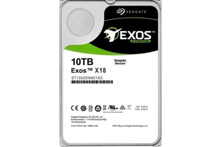 10 TB SEAGATE 3.5 EXOS SATA X18 7200RPM 256MB ST10000NM018G