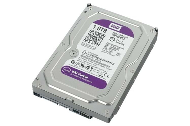 1 TB WD 3.5 PURPLE SATA3 64MB 7/24 GÜVENLİK WD10PURX REFUB
