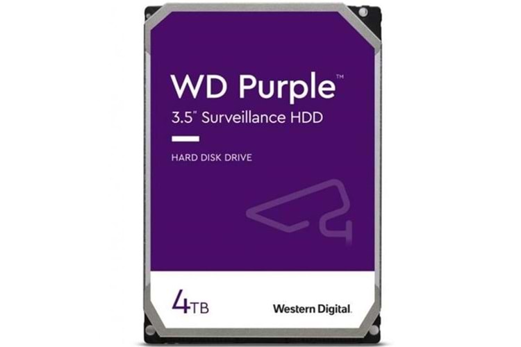 4 TB WD 3.5 PURPLE SATA3 5400RPM 256MB 7/24 GUVENLIK WD43PURZ