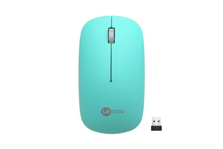 LENOVO LECOO USB OPTİK KABLOSUZ MOUSE TURKUAZ WS214-T