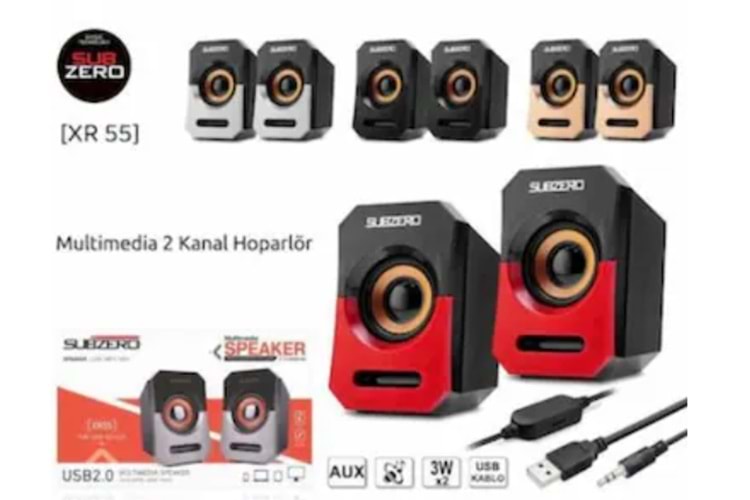 SUBZERO XR55 1+1 MULTIMEDIA USB HOPALOR SPEAKER
