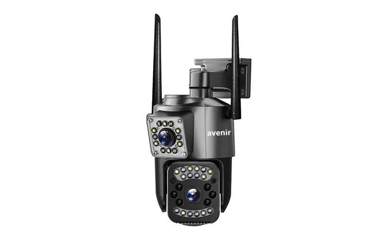 Avenir AV-M07 (4G) 4MP 2 Kameralı 4G Sim Kartlı PTZ Kamera