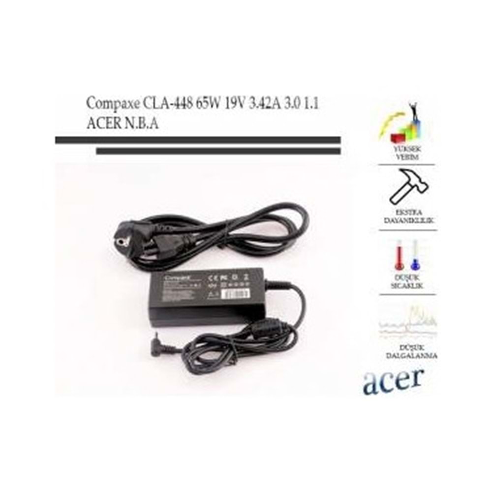 COMPAXE CLA-448 ACER 19V/3.42A-3.0 1.1 ADAPTÖR
