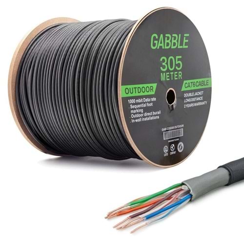 GABBLE GAB-CDK305 CAT6 DIŞ ORTAM KABLO OD 0.57MM
