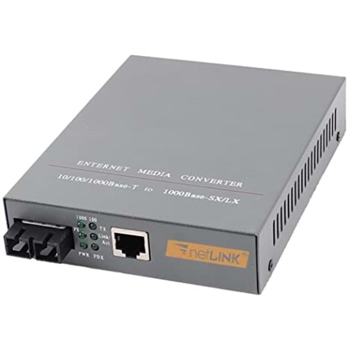 HTB-GM 10/100/1000M MULTİ MODE 550M FIBER MEDIA CONVERTER