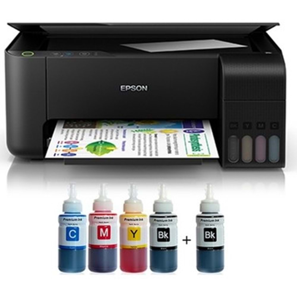 EPSON L3250 TANKLI PHOTONİK MÜREKKEPLİ YAZICI 4 RENK BİTMEYEN KARTŞ