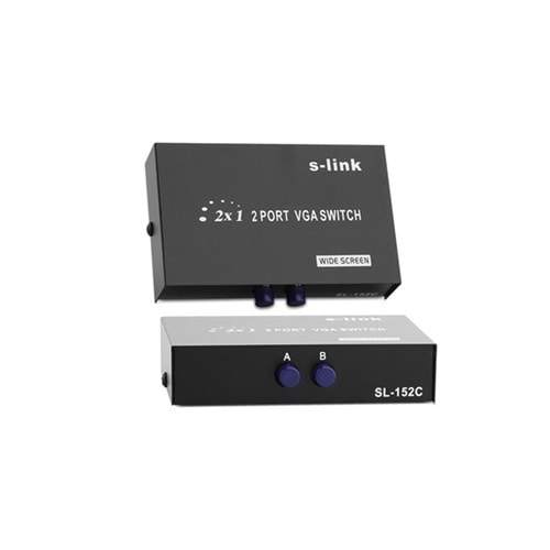 S-LINK SL-152C 2 PORT VGA ÇOKLAYICI SWITCH