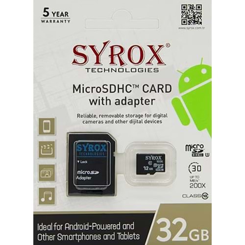 SYROX 32GB MICRO-SD KART