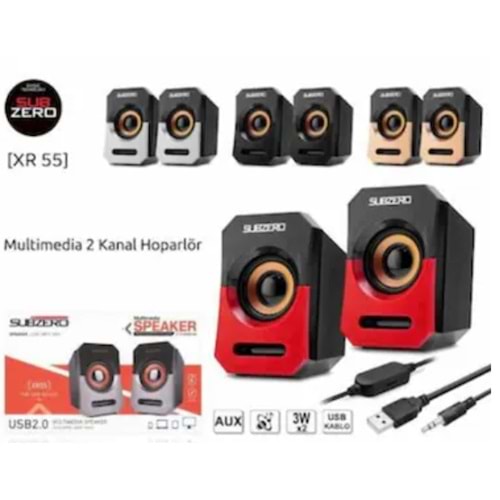 SUBZERO XR55 1+1 MULTIMEDIA USB HOPALOR SPEAKER