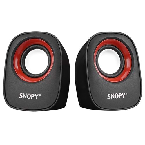 SNOPY SN-120 USB 2.0 SPEAKER KIRMIZI-SİYAH